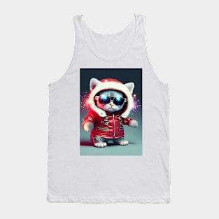 Cute Cosmic Cat - Anime Art design Tank Top